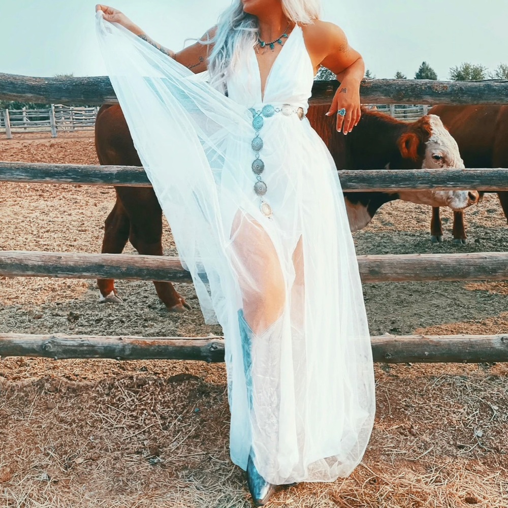BRAND NEW - NWT - BUCKSKIN BABES FUTURE NFR WIFE DRESS